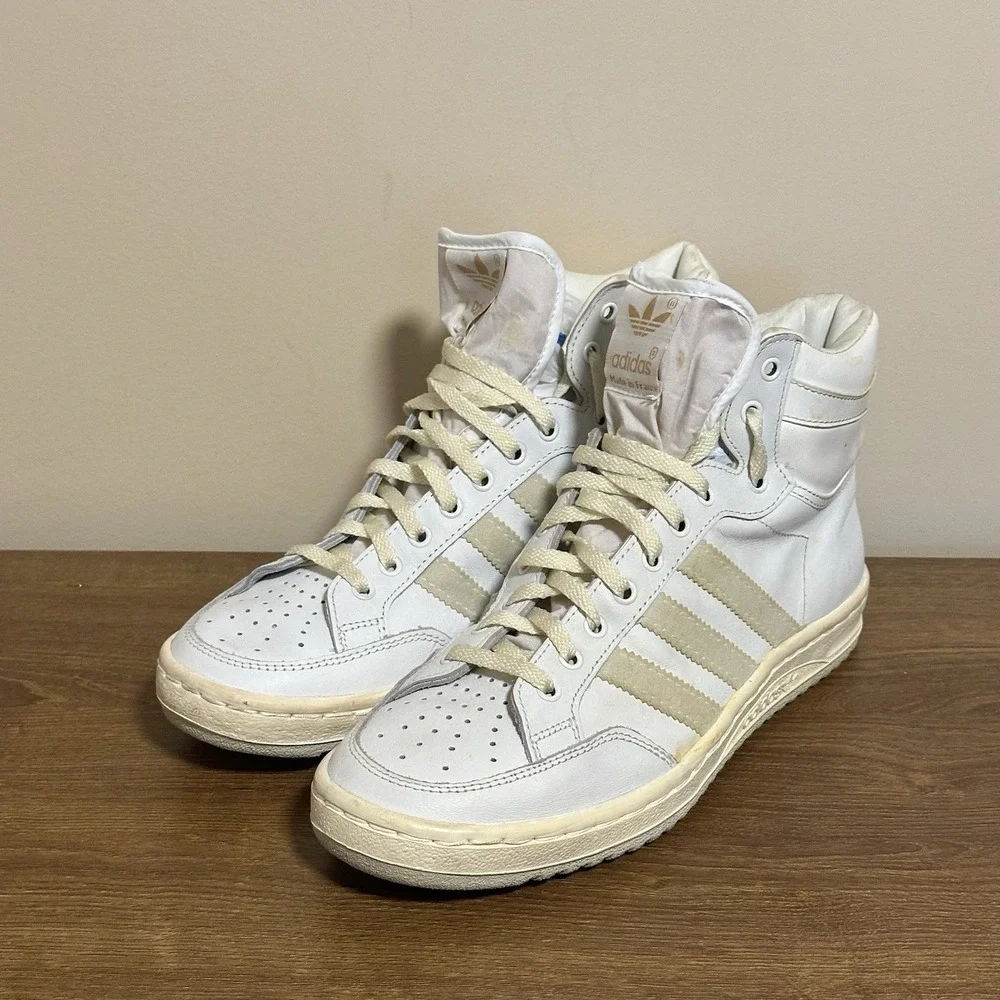 Vintage Adidas Tourney High Men's 7 Made‎ In France Sneakers Unworn 1980's NWOB